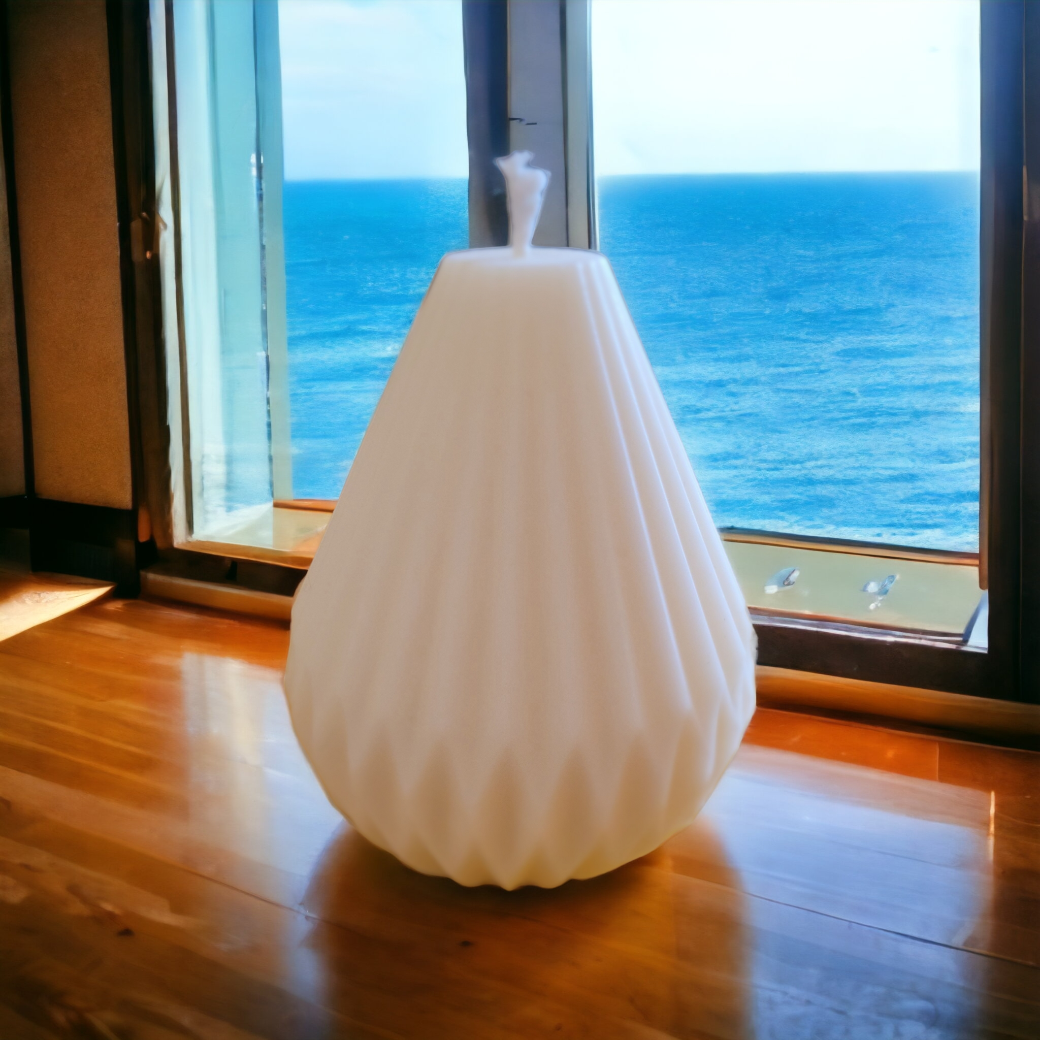 RIVES DE SAINTONGE - Wholesale Novelty Candle - Rapeseed Wax Striated Candle1