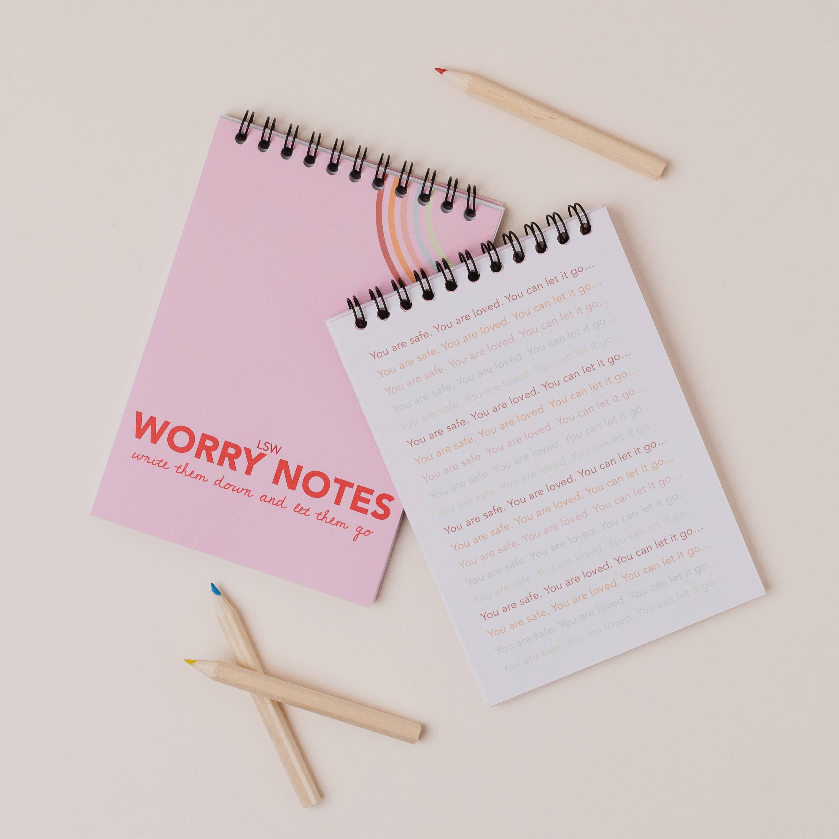 LSW London - Vente Cahiers - Worry Notes : Carnet pour que les enfants expriment leurs inquiétudes, pensées et émotions2