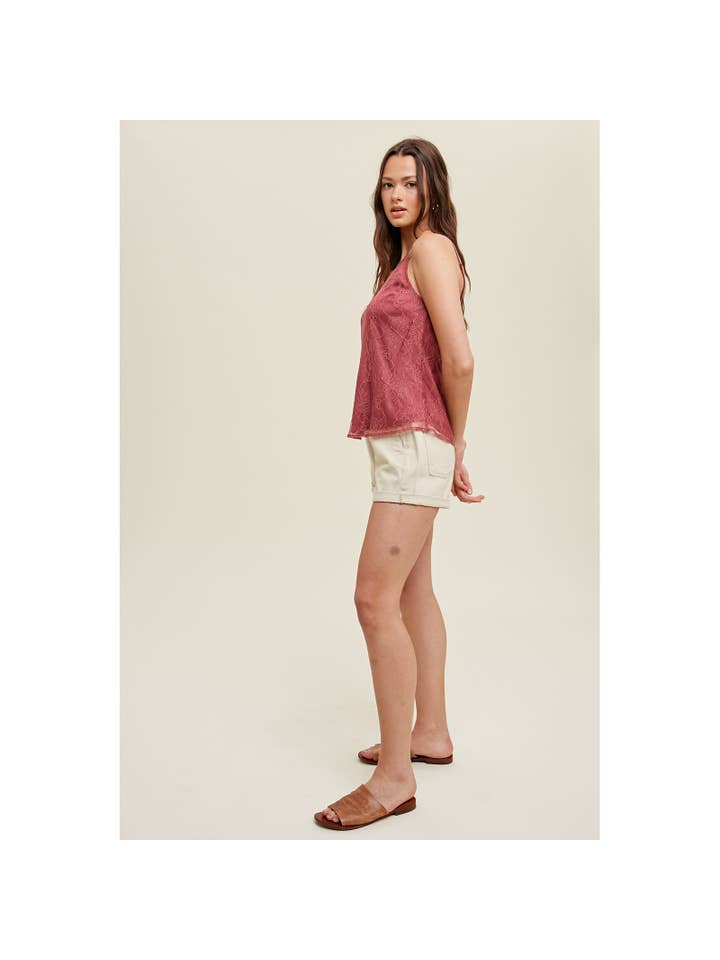 Wishlist Apparel - Wholesale Camisole - Women's - LACE CAMI / WL23-785610