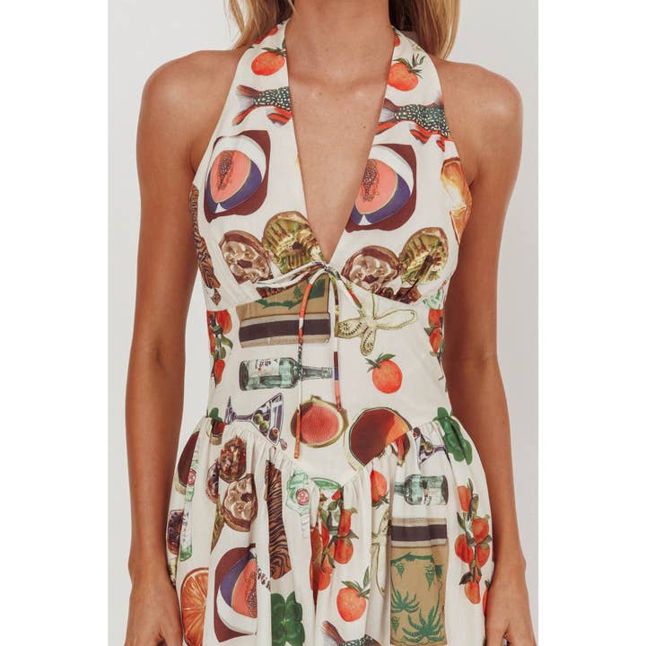 BEIGE A NIGHT OUT IN ITALY MAXI DRESS / ST5286J01 for wholesale on Faire