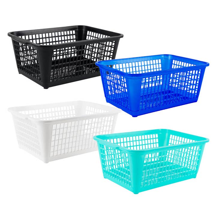 Imperial Plastic Large Storage Basket - 4 Assortm for wholesale by Deluxe Import Trading