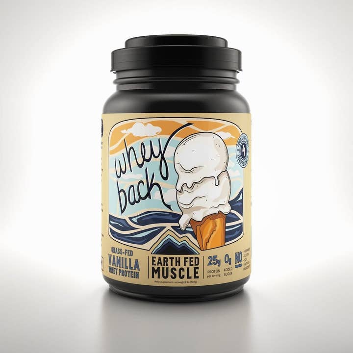 Earth Fed Muscle - Wholesale Protein/Superfood Powder - Whey Back Vanilla Grass Fed Protein