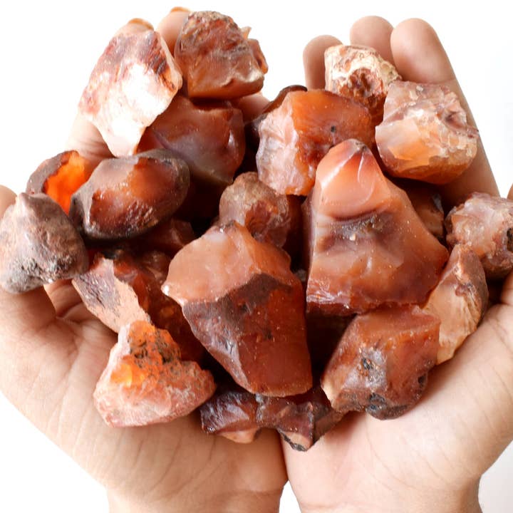 Soothing Crystals - Wholesale Spiritual Stone/Crystal - 100g Rough Gemstone | Carnelian | Healing Raw Crystals6