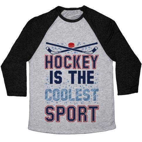 L'HOCKEY È LA MAGLIETTA DA BASEBALL UNISEX TRI-BLEND SPORTIVA PIÙ COOL per la vendita all'ingrosso da parte di True Modern