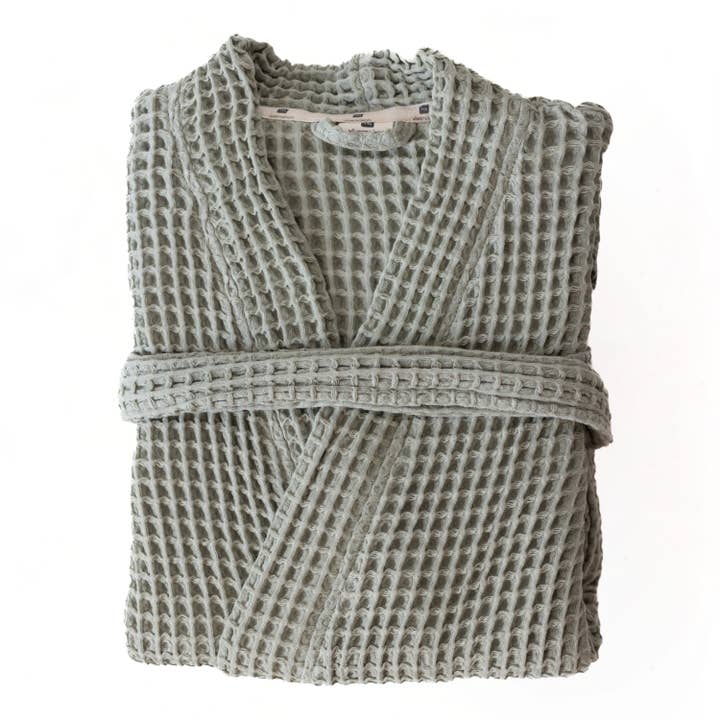 Vivamaison - Wholesale Robe - Unisex - Luxurious Waffle Kimono Bathrobe, 100% Cotton, Unisex Style5