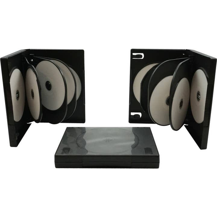 Square Deal Recordings & Supplies - Wholesale Jewelry Box/Organizer - Cases - DVD 7-Disc Capacity - With Hinged Trays - 27mm