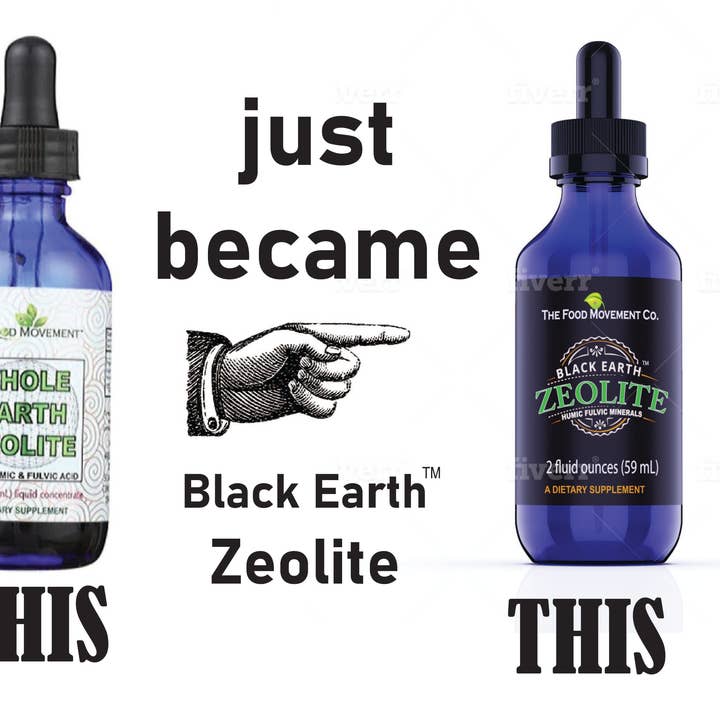 The Food Movement Company - Vente Supplément oral/vitamine - Zéolite de la Terre Noire 2 oz.1