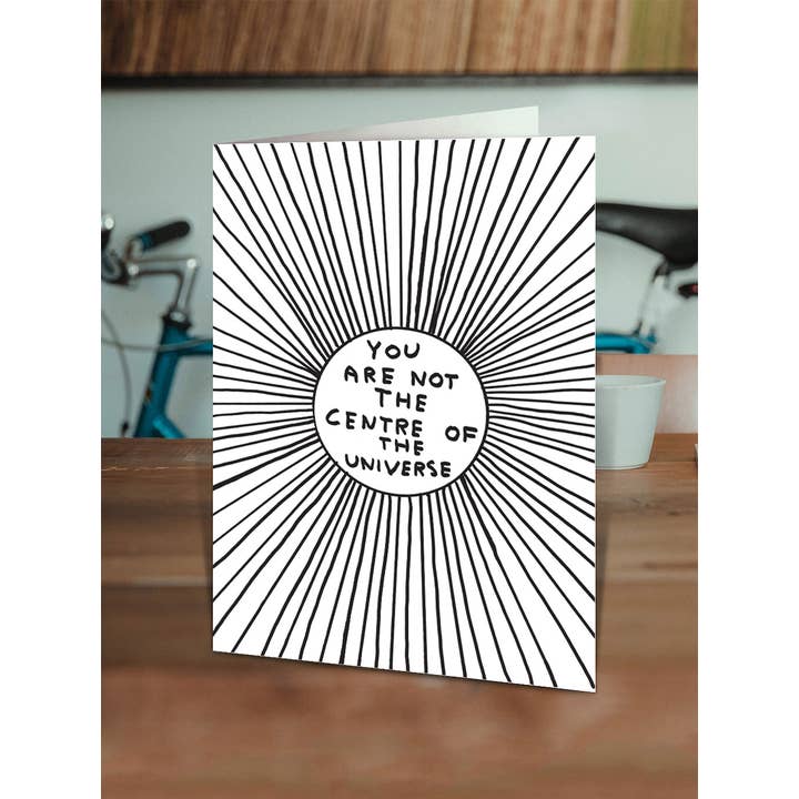 David Shrigley x Brainbox Candy - Vente Carte de vœux classique - Carte de vœux amusante par David Shrigley - Centre de l'univers1