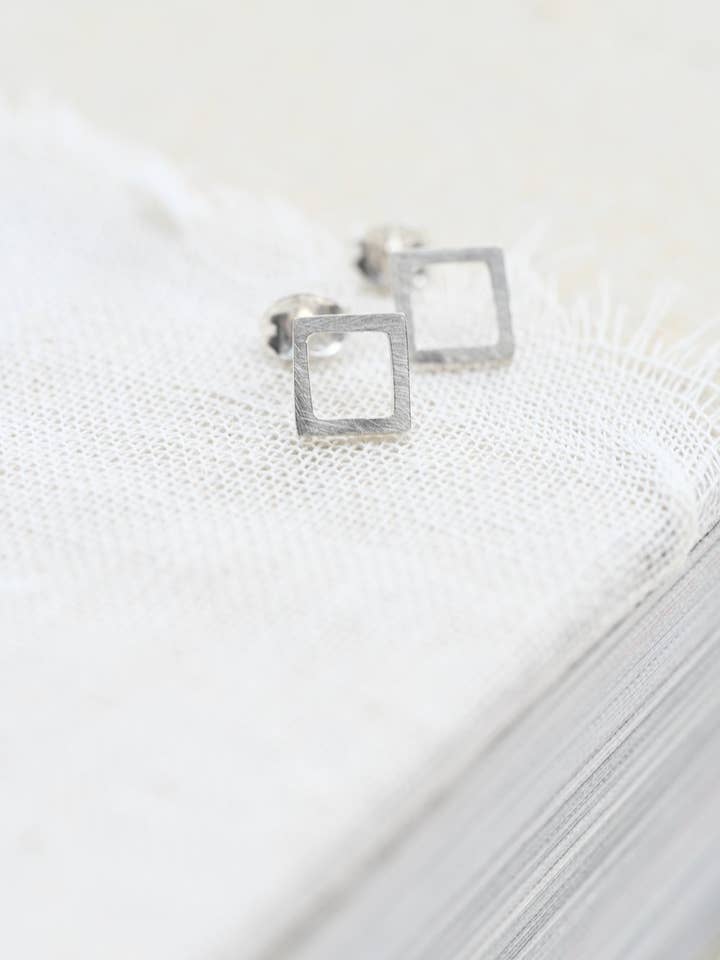 Square Studs for wholesale by Amy Mead Jewellery
