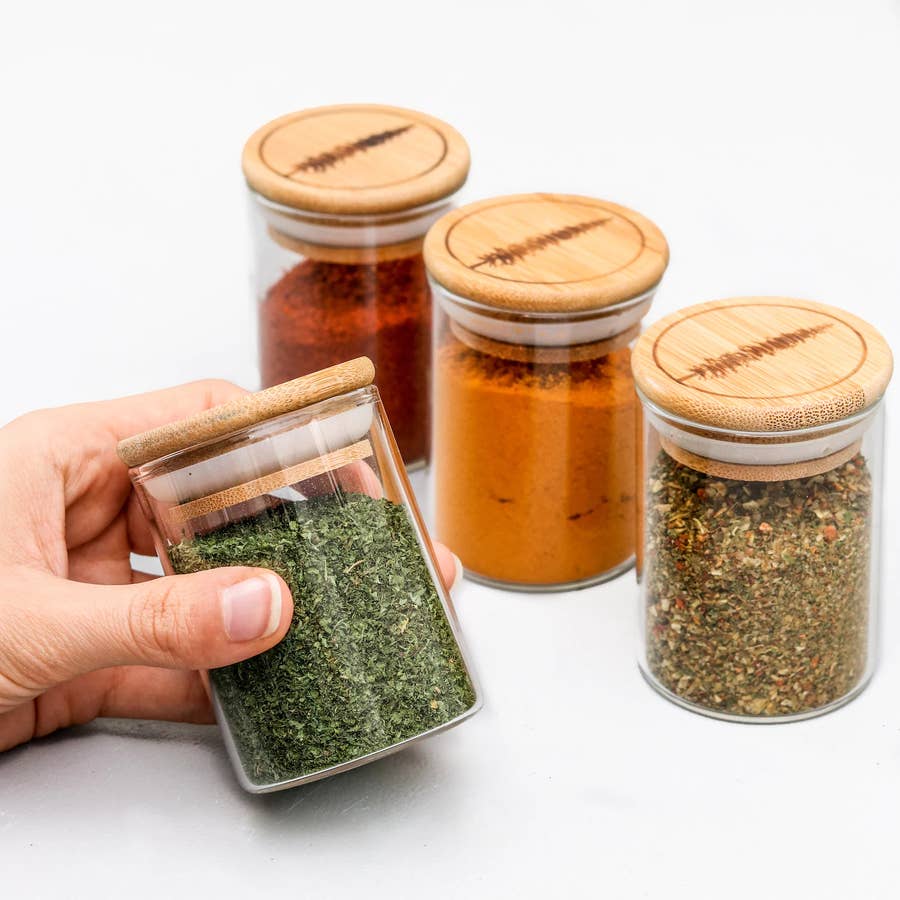 Purchase Wholesale glass spice jars with bamboo lids. Free Returns & Net 60  Terms on Faire