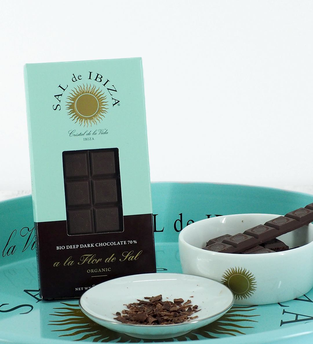 SAL de IBIZA - Wholesale Chocolate Bar - SAL de IBIZA Dark Chocolate with Fleur de Sel, 70% Cocoa 80g, ORGANIC1