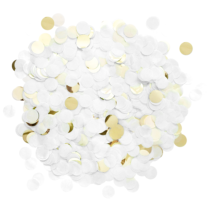 Paperboy – wholesale Confetti – Confetti - White & Gold1
