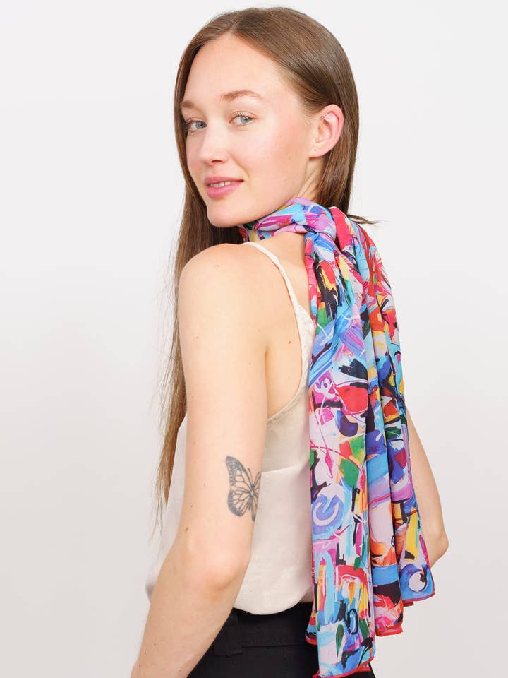 Magic - Milieuvriendelijke sjaal van chiffon voor wholesale door Banu Magnifique