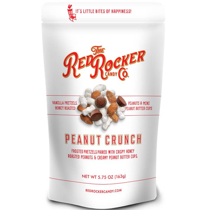Red Rocker Candy Peanut Crunch 5.75oz Resealable Pouch for wholesale by Red Rocker Candy