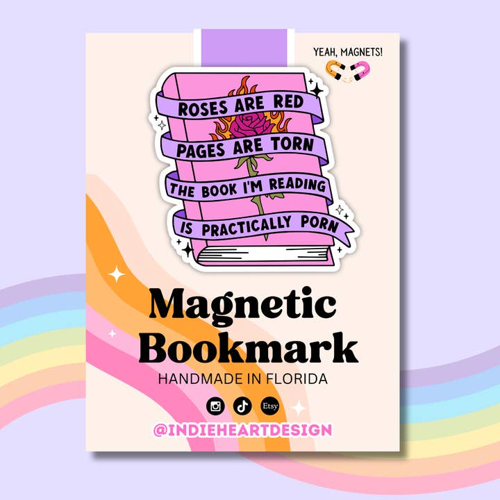 Smut Poem Magnetic Bookmark for wholesale by Indie Heart Studio