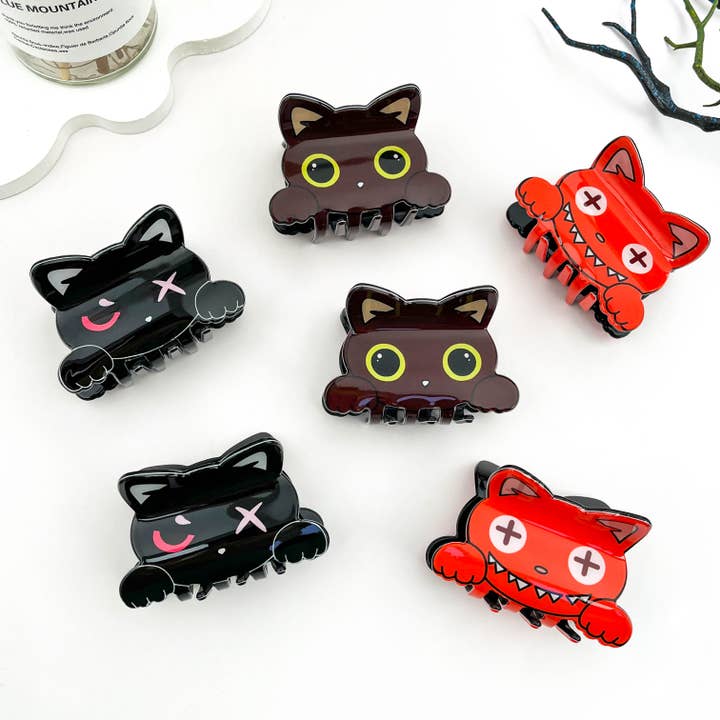 mildstyles - Wholesale Hair Clip - Women's - 😼 Cool Cat Head Acrylic Claw Clip – Cute & Quirky Style6
