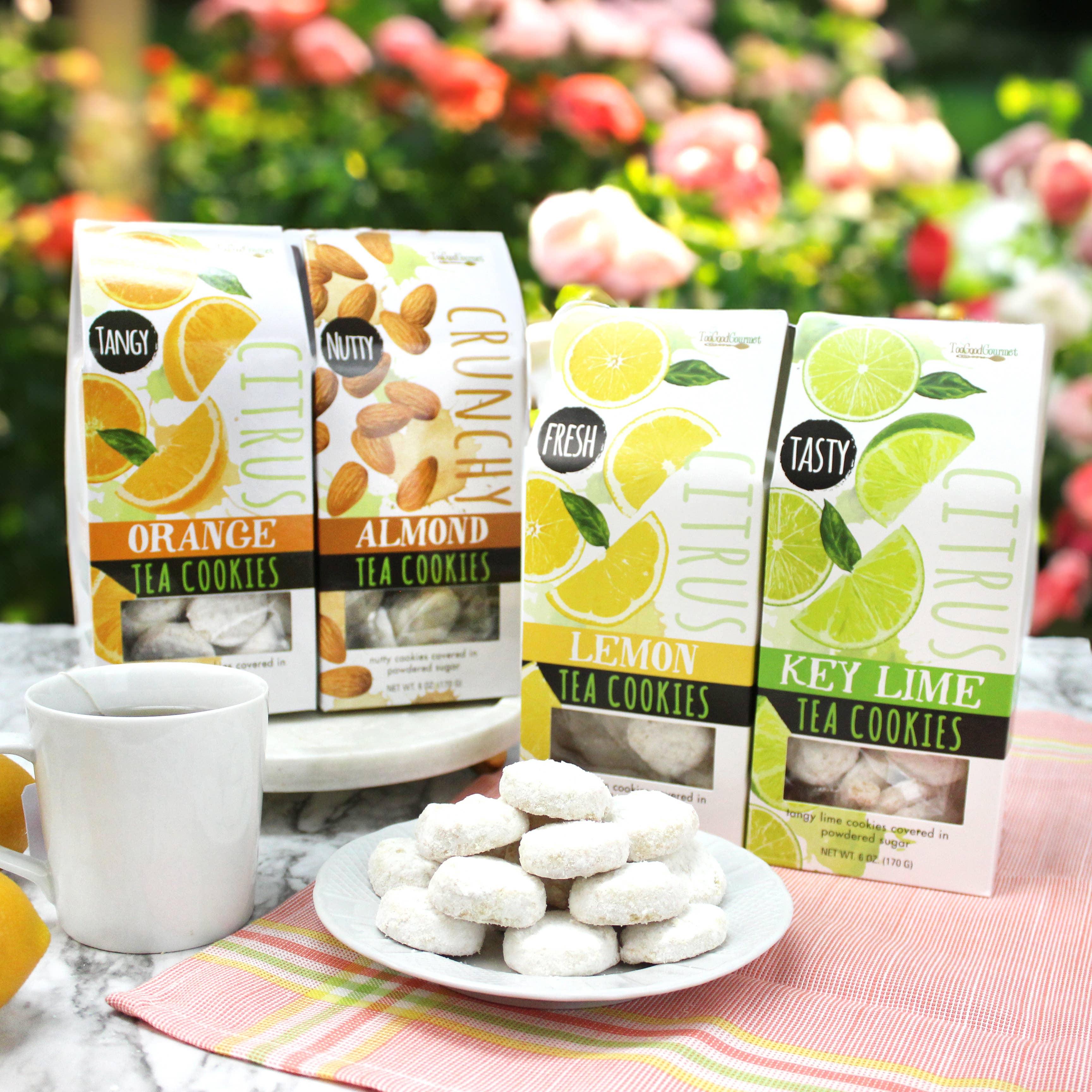 Too Good Gourmet - Wholesale Cookie - Tea Cookies (Lemon, Orange, Key Lime, Almond)1
