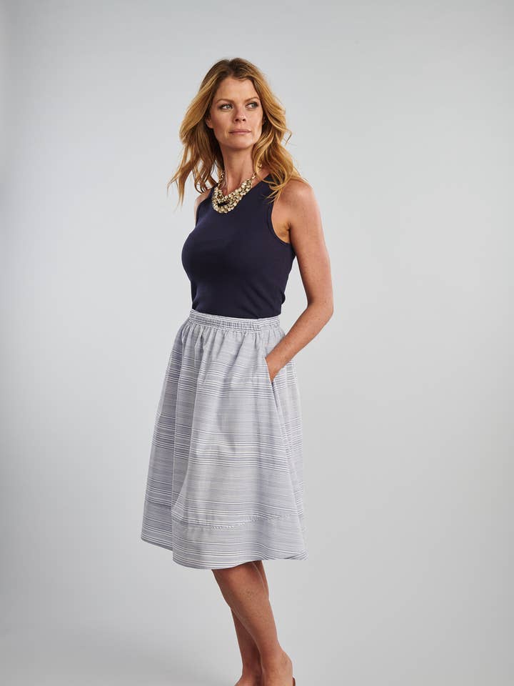 La falda reunida para venta al por mayor de Claridge + King