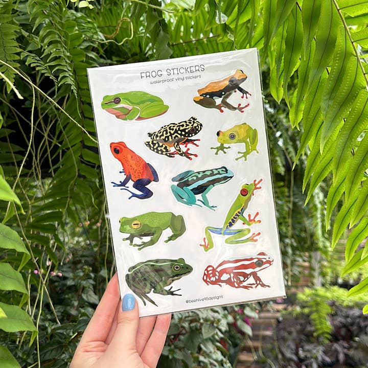 Beehive 95 Designs – Großhandel Aufkleber – Vinyl-Aufkleberfolie mit Froschmotiv — Pädagogische Naturkunst