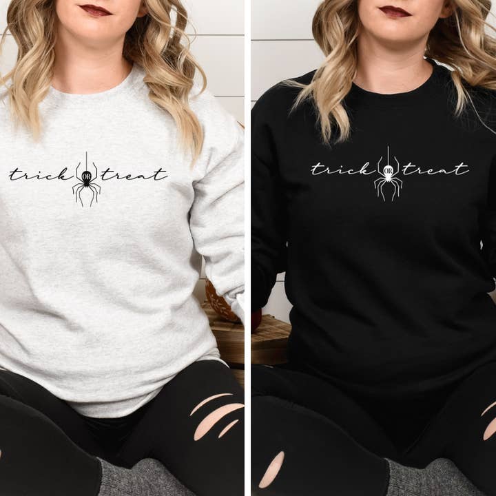 Trick or Treat Sweatshirt for wholesale by Soph & Lil Design