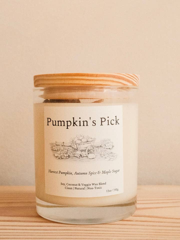 Pumpkin's Pick • Kaars met de hand gegoten soja- en kokoswas voor wholesale door Tranquil Bliss Candles
