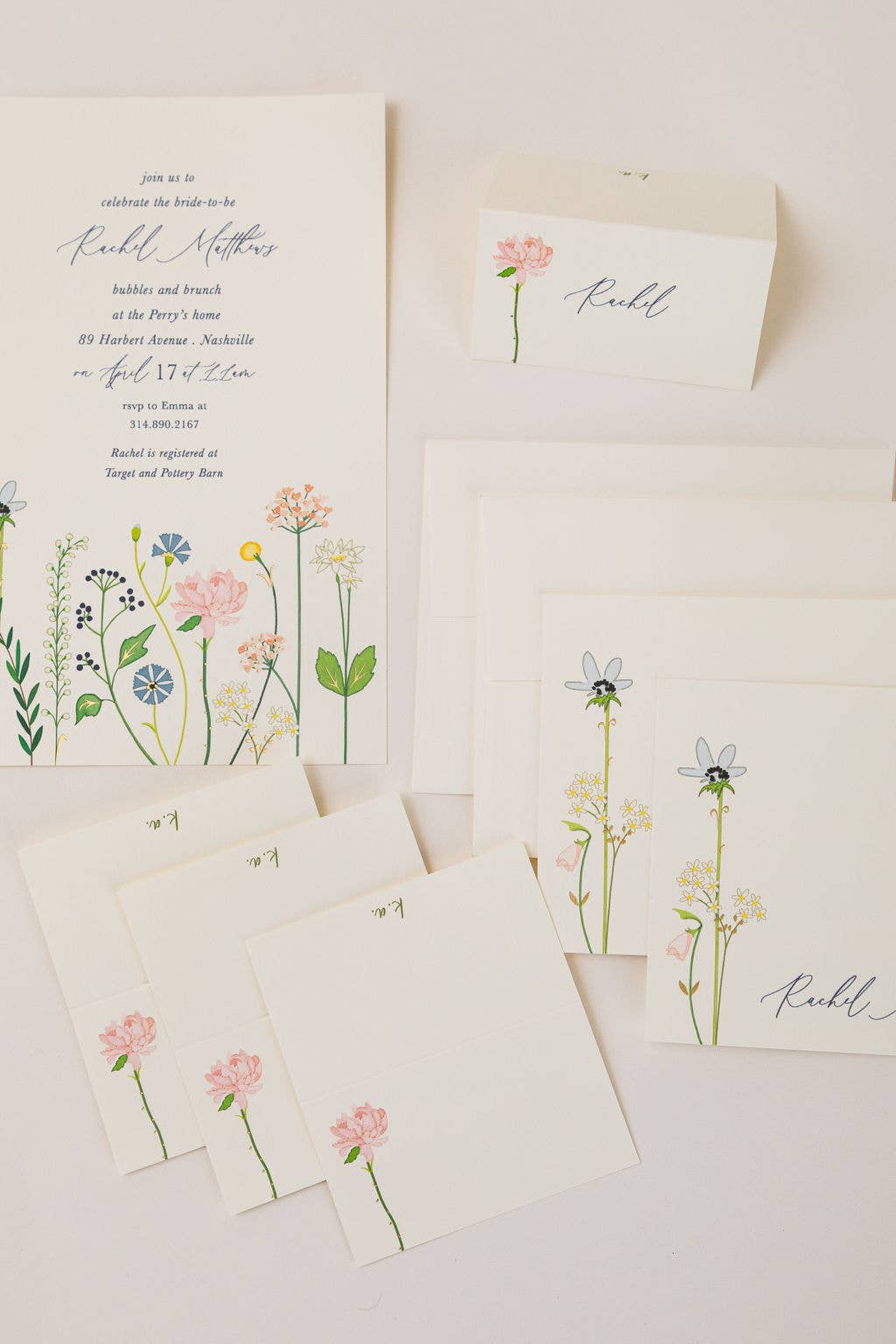 Karen Adams Designs - Wholesale Invitations - All in Bloom Invitations2