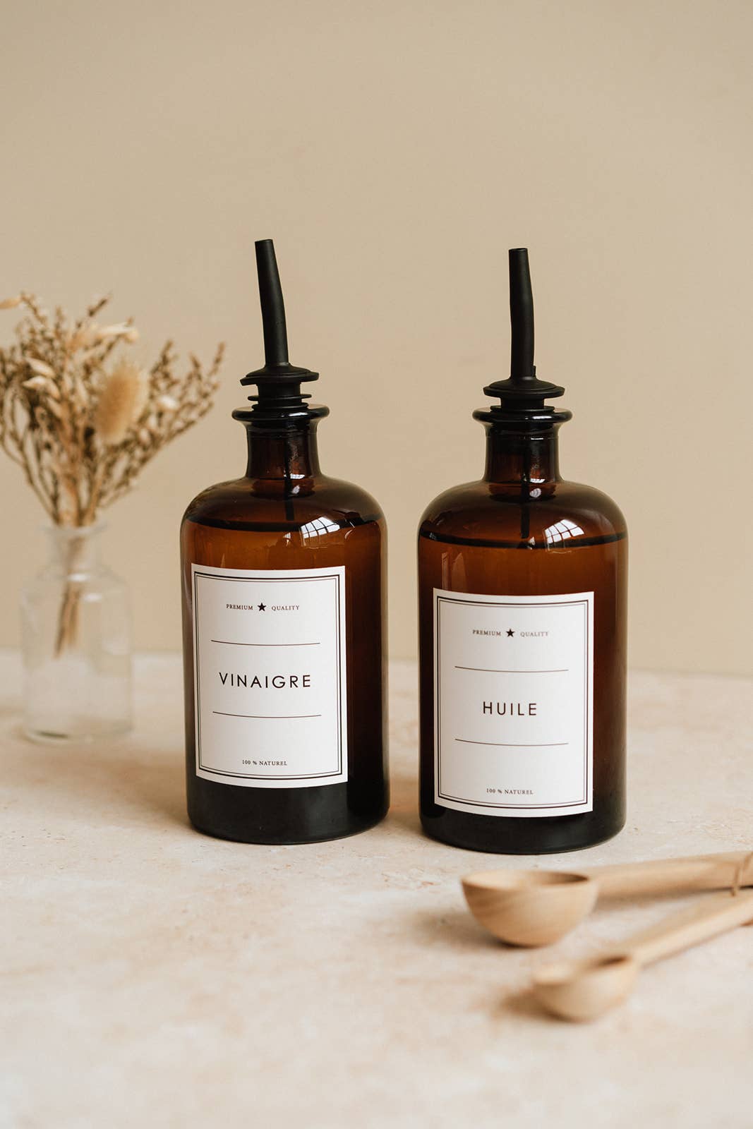 Les Flacons de l’Apothicaire – wholesale Oil/vinegar dispenser – Oil - Amber Bottle1