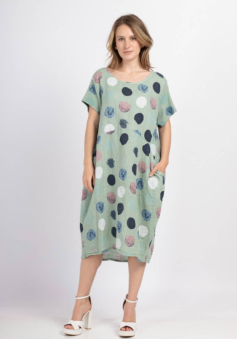 LINEN & COTTON HOUSE - Wholesale Jurk - Dames - 3533 jurk van linnen | dameskleding39