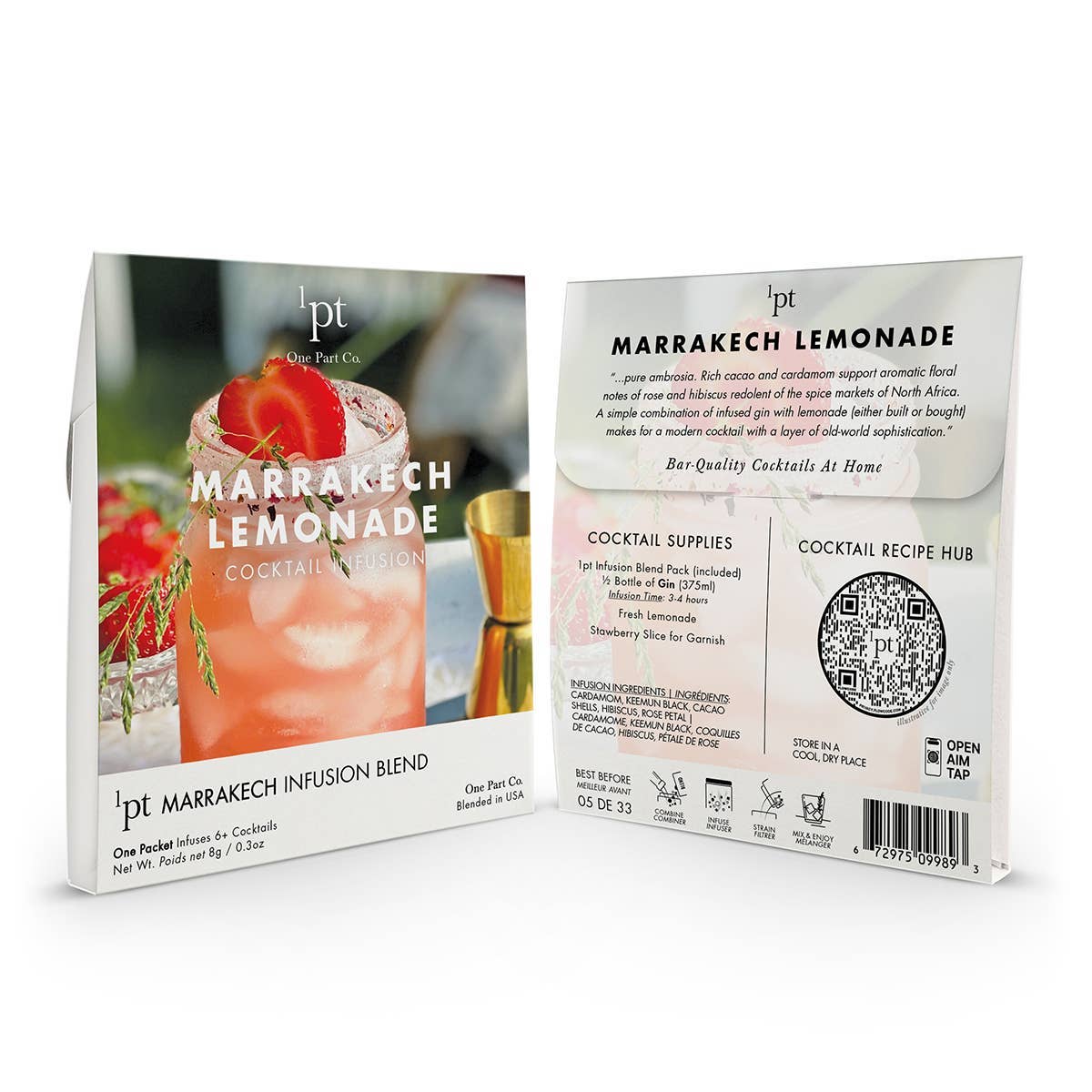 One Part Co. - Wholesale Cocktail Mix/Syrup - 1pt Marrakech Lemonade Cocktail Pack2
