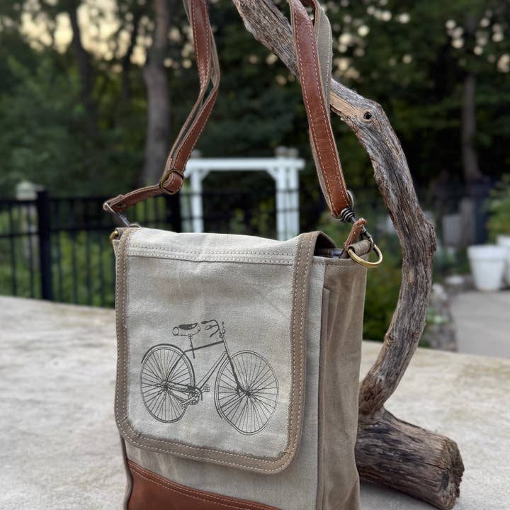 Lungta Imports - Wholesale Crossbody bag – Women's - Vintage Military Tent Canvas Crossbody Bag – Eco-Conscious 2