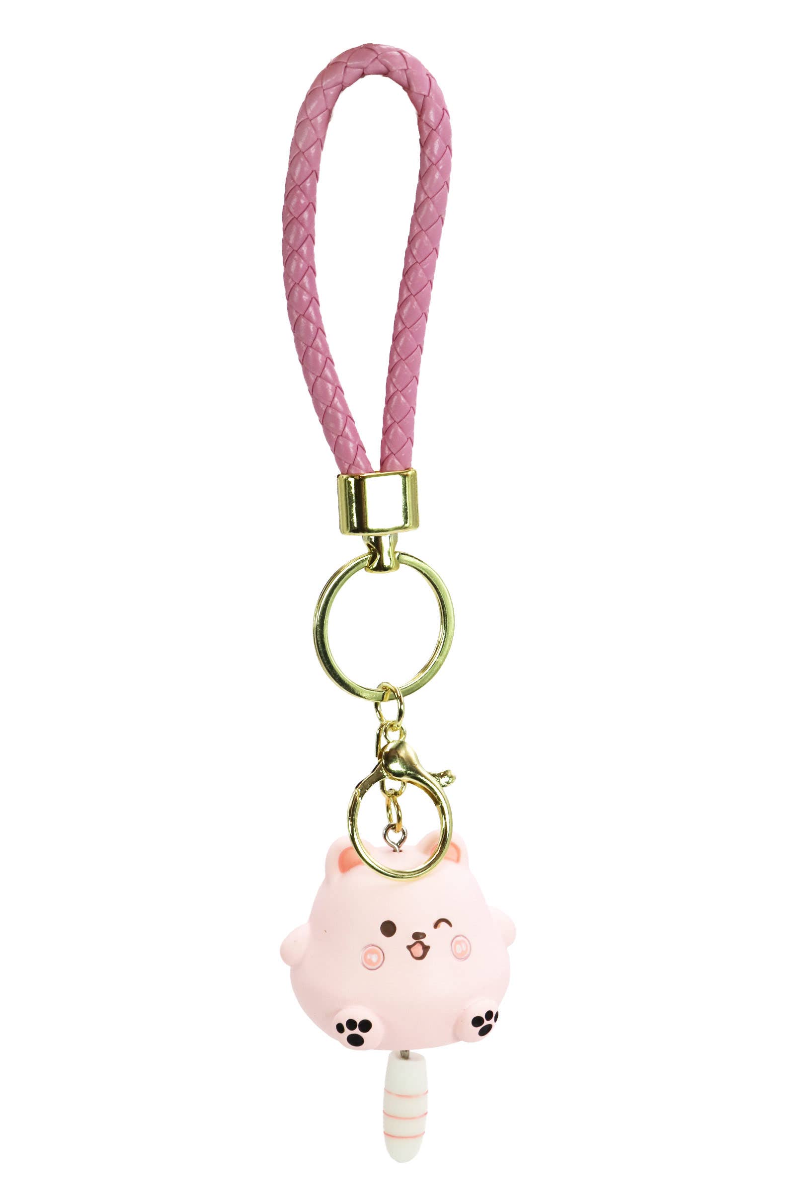 Assorted Chubby Kitty Cat Matte 3d Resin Key Ring for wholesale on Faire4