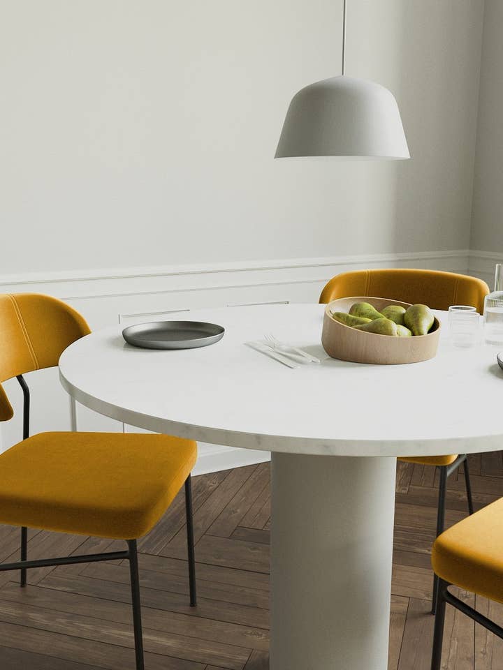 2er-Set Stühle Clyde - Senfgelb für den Großhandel von Potiron