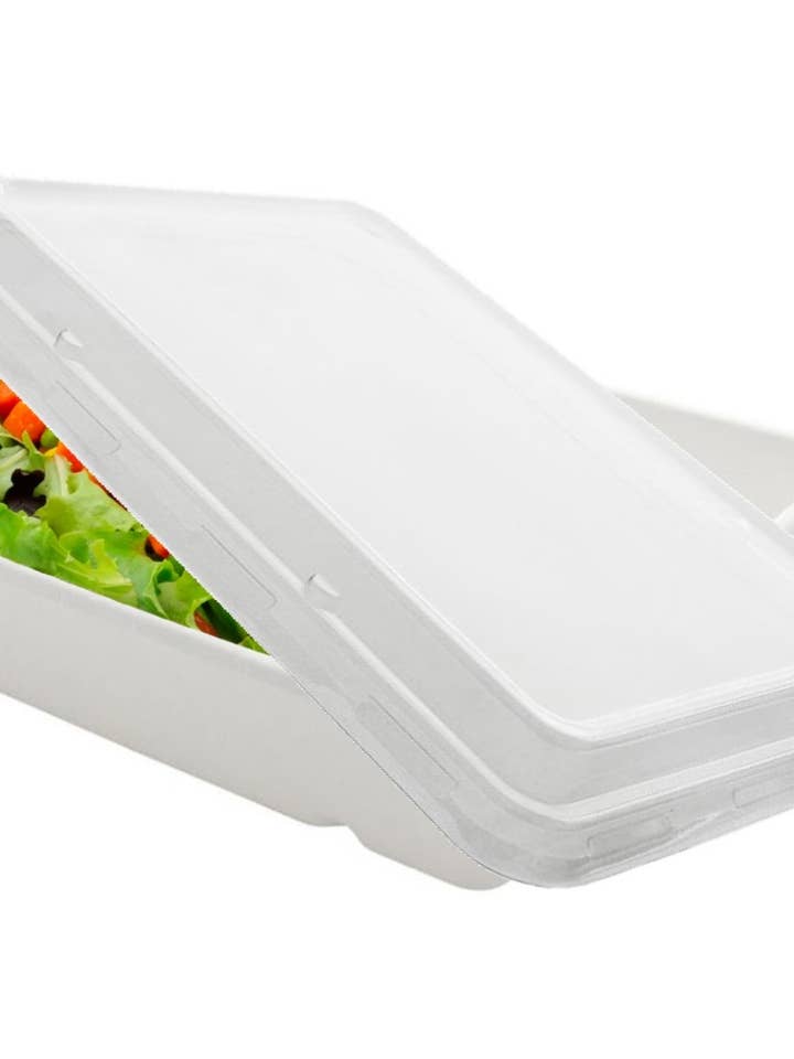 Recycled rPET Rectangular Lid - Pack of 50 pieces for wholesale by Gradisco