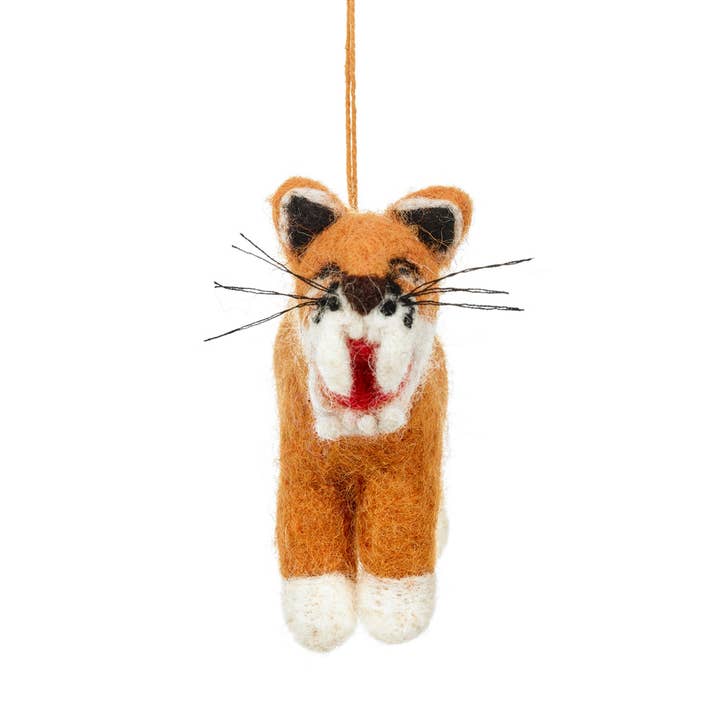 Felt So Good – wholesale Prydnad – Handgjord filt jägare sabel tand tiger hängande dekoration