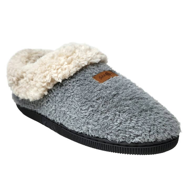 Womens cozee fleece collared memory foam fullfoot slipper for wholesale by gaahuu