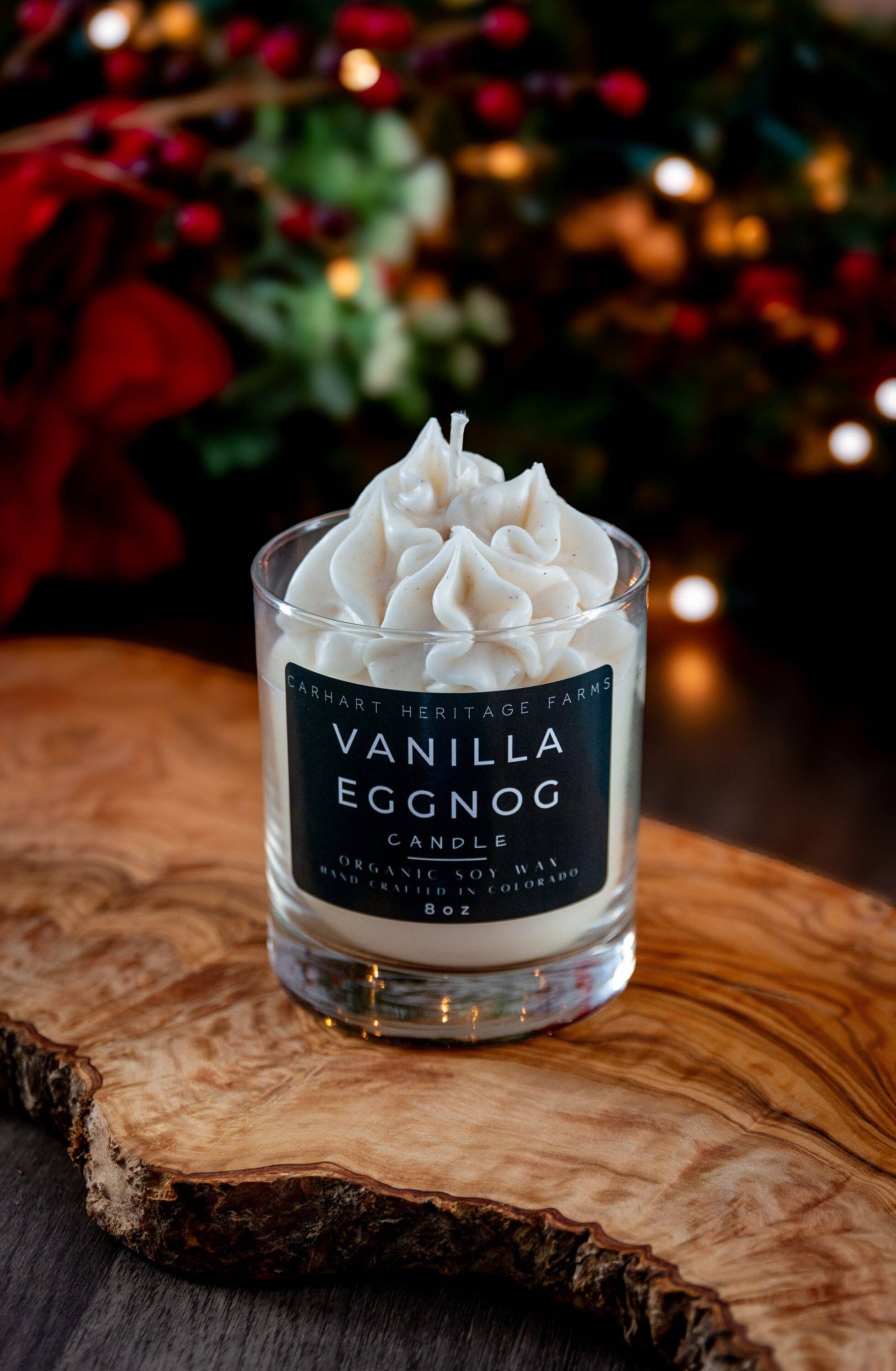 Carhart Heritage Farms - Wholesale Novelty Candle - Vanilla Eggnog Holiday Candle2