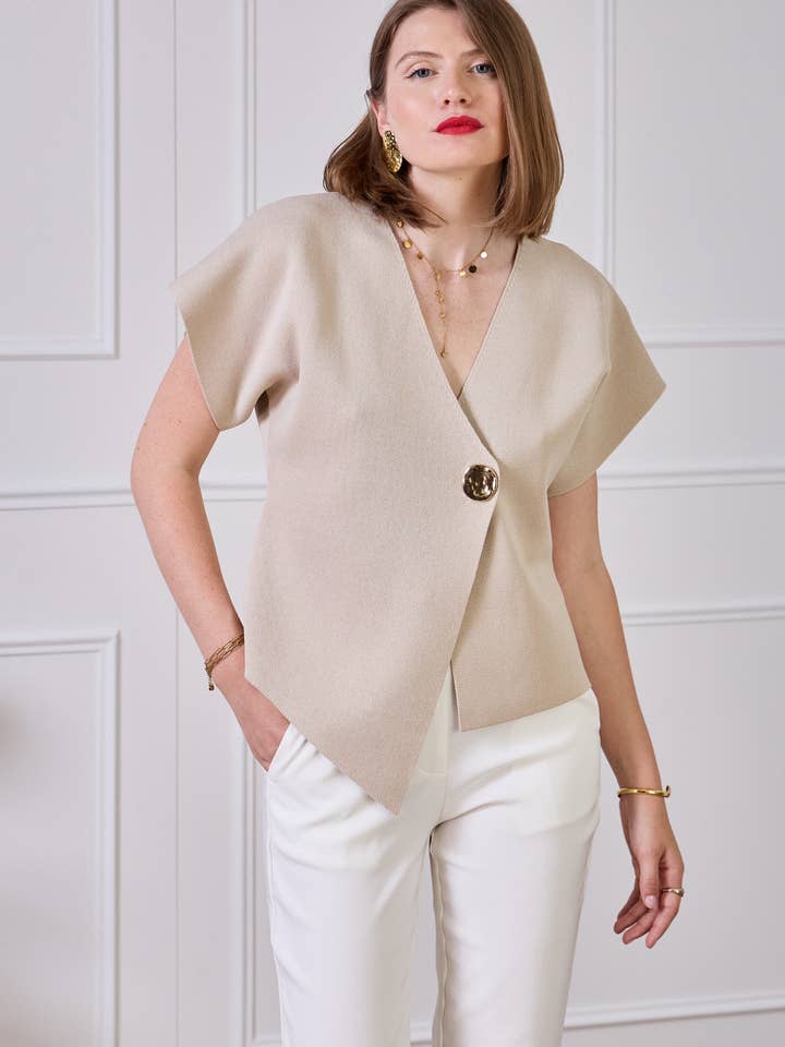 LULUMARY - Wholesale Suit vest – Women′s - H724 accessorized vest