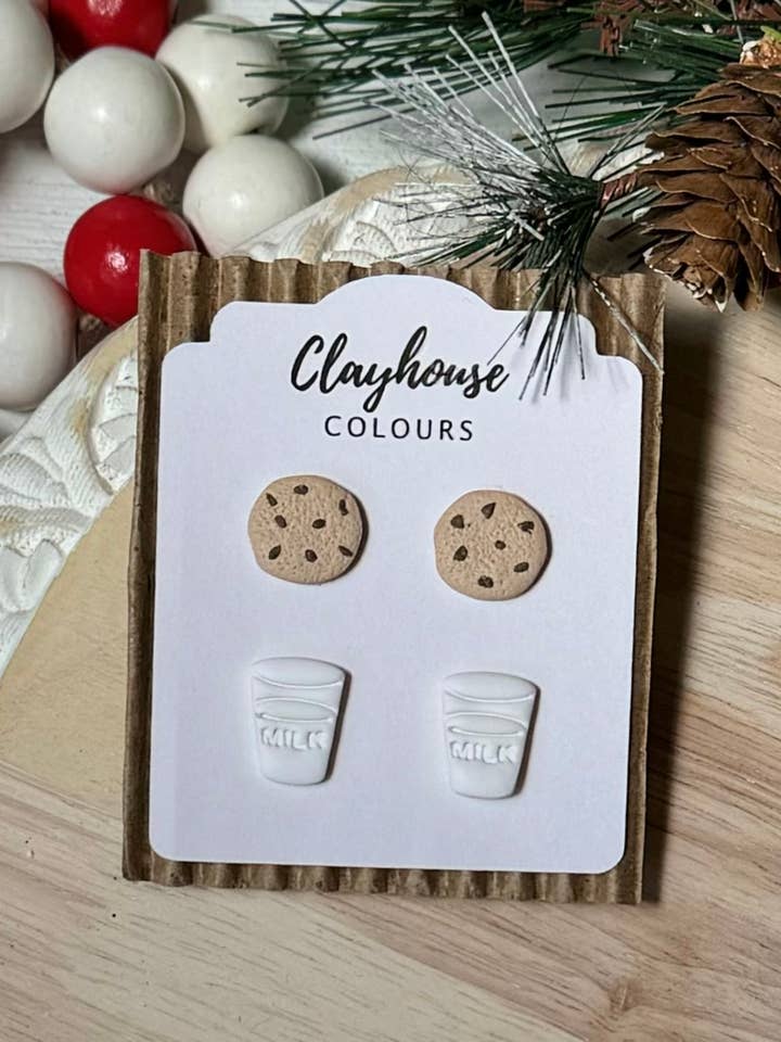 Cookies & Milk Örhängen för wholesale av Clayhouse Colours