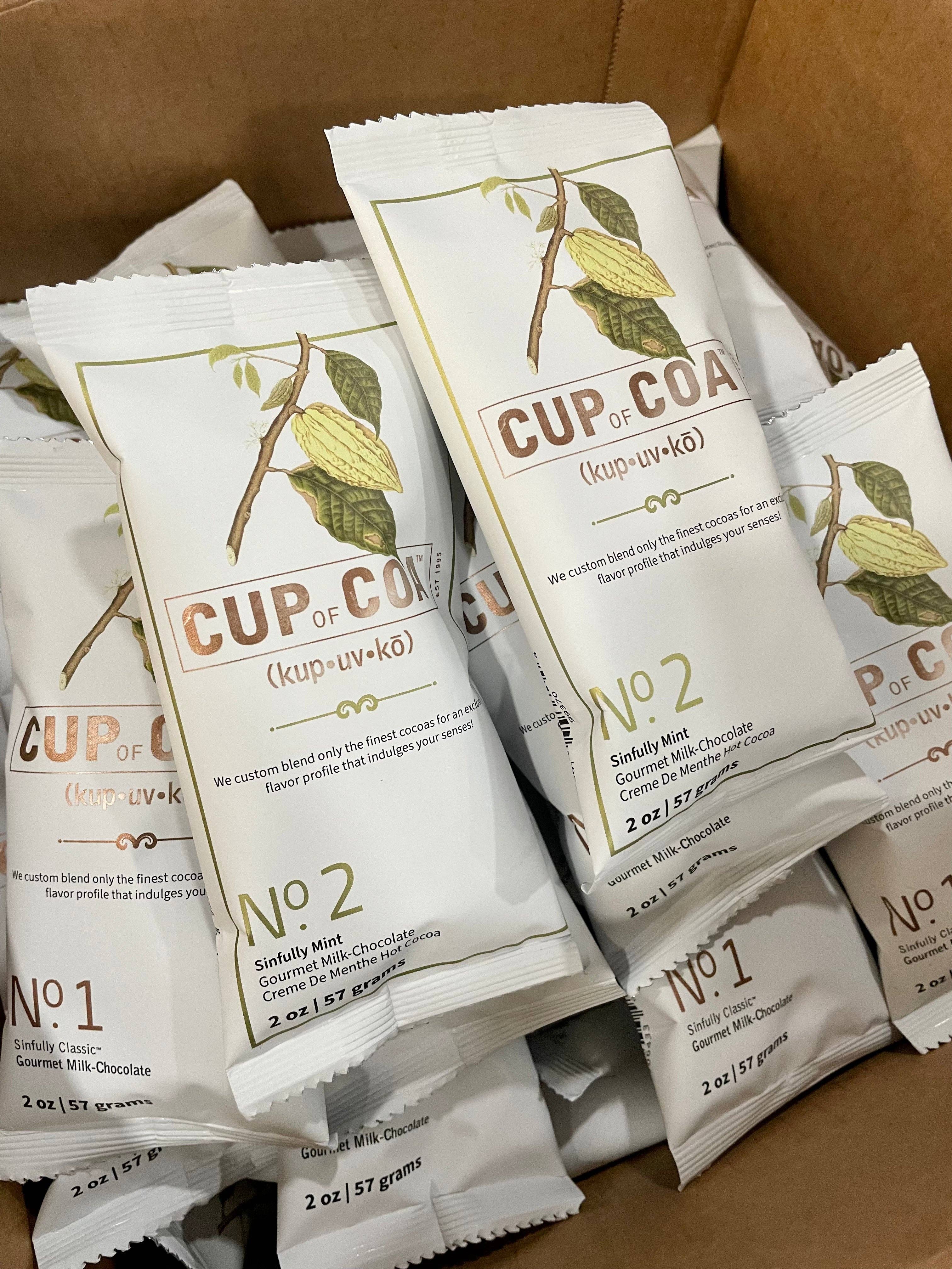 Cup of Coa Inc. - Wholesale Hot Cocoa Mix/Kit - Case of 48 Single Serves | No. 2 Sinfully Mint2