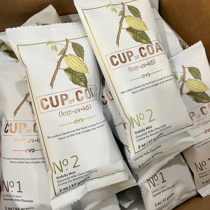 Cup of Coa Inc. - Wholesale Hot Cocoa Mix/Kit - Case of 48 Single Serves | No. 2 Sinfully Mint2