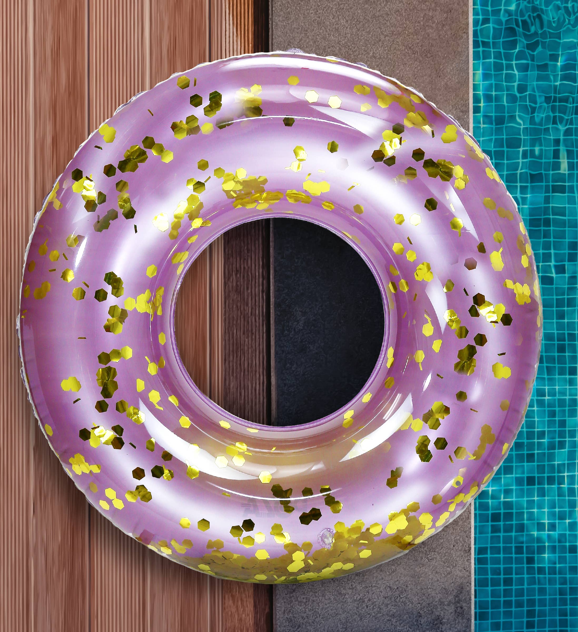 Cota Global – Insufláveis por atacado – Bóia de Piscina - Tubo de 36 Polegadas - Roxo Dourado6