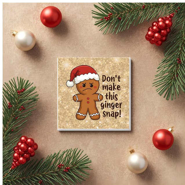 Don’t Make This Ginger Snap Magnet 2x2in Christmas Gift for wholesale by Solana Photo Magnets