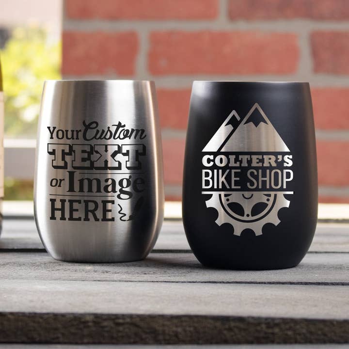 Brugerdefineret ætset vinglas, Design: BRUGERDEFINERET for engroshandel hos Everything Etched