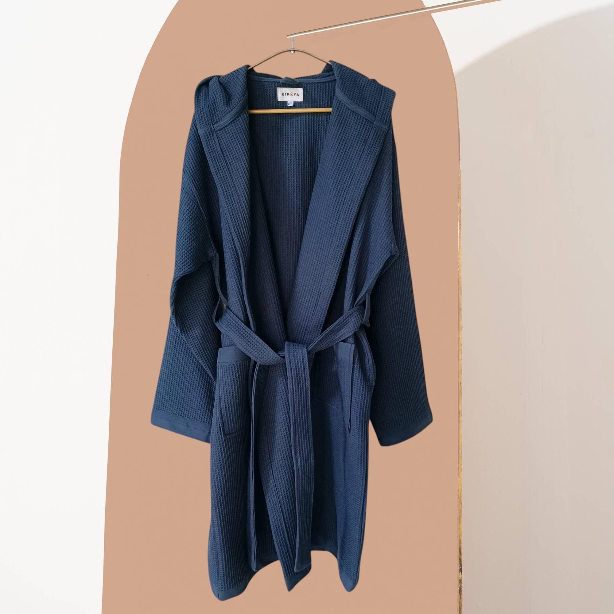 Kikoya – Großhandel Bademantel – Unisex – Stonewash Bademantel Türkische Baumwolle Leicht Kapuze Schnell trocknend0