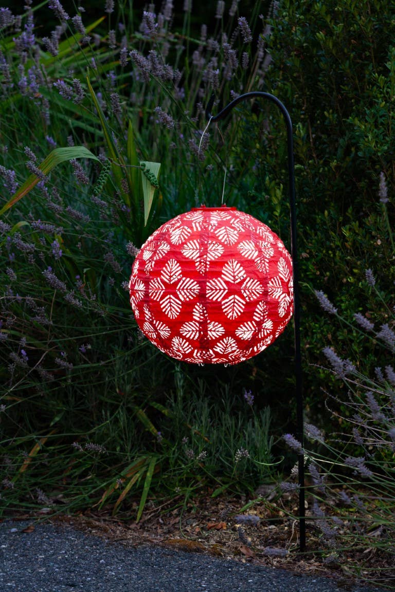 Allsop Home & Garden - Wholesale Outdoor/Lawn Light - Stella Brights 12" Globe Solar Lantern - Chili9