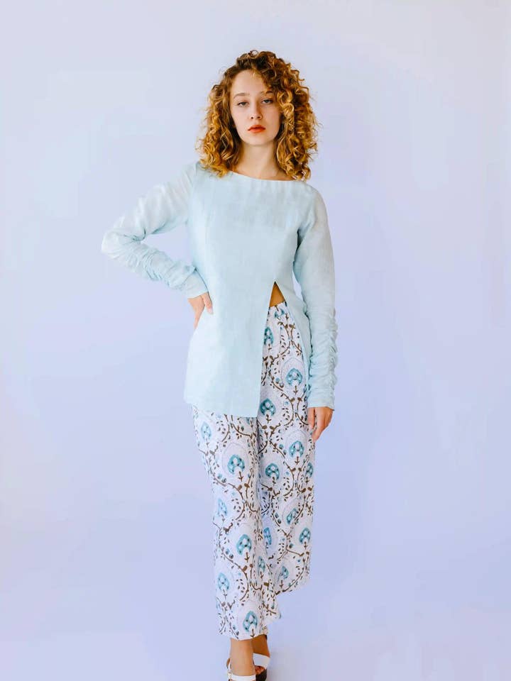 Pantalones de salón con estampado de algodón MAHA para venta al por mayor de Transcend