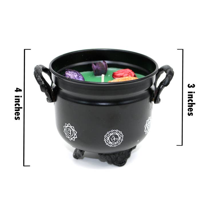 Designs by Deekay Inc. – wholesale Burkljus – Amber Patchouli/7 Chakras kitteljus (11,5 oz)1