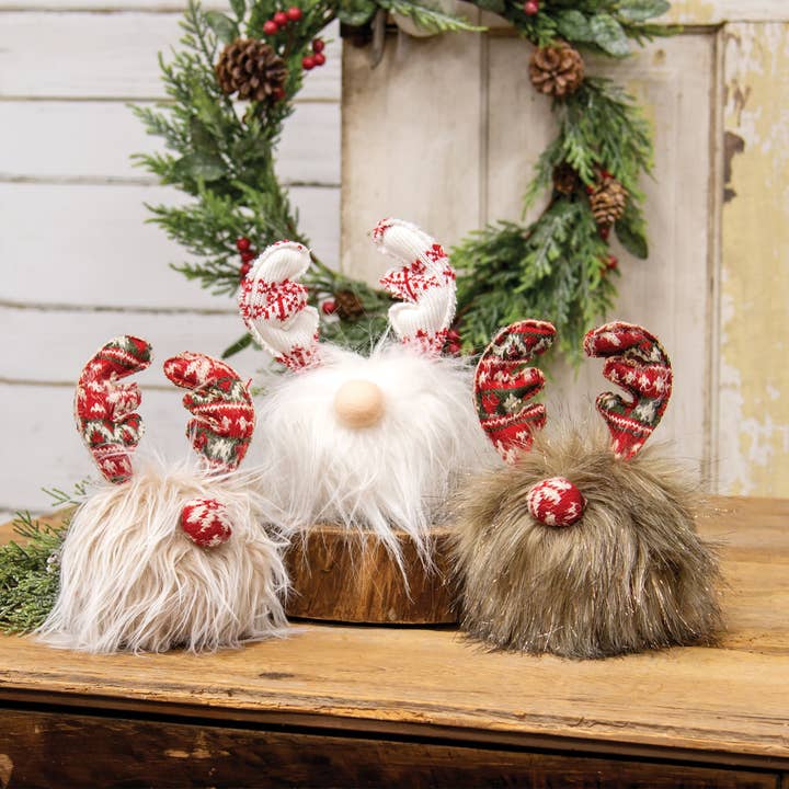 Bright Ideas - Wholesale Christmas Decoration - Nordic Sweater Brown Sparkle Gnome Ball