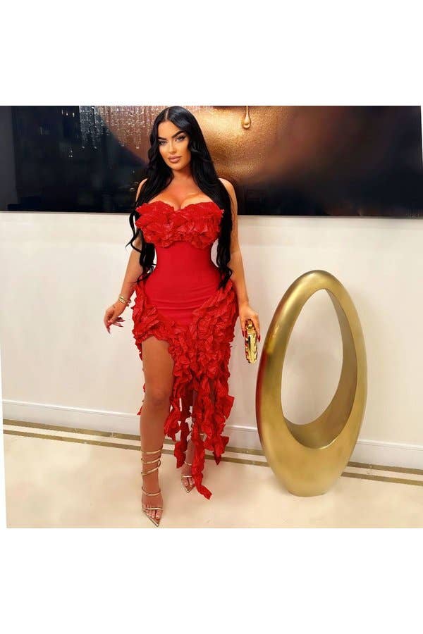 Aria Romance - Wholesale Gown - Women's - Strapless Peplum Waist Gown4