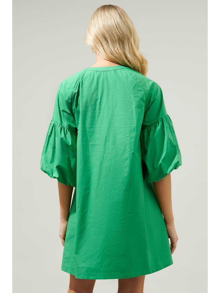 Sugarlips - Vente Robe – femme - Robe droite à manches bouffantes Check Mate2